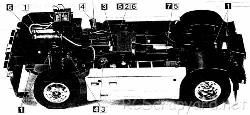 Tamiya Mercedes-Benz 1838LS Chassis