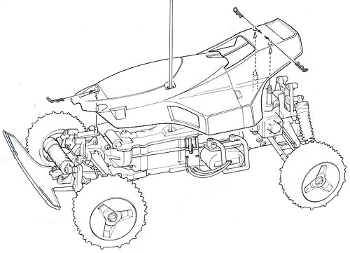 Tamiya Thunder Shot Kit Completo Chassis