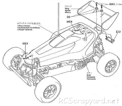 Tamiya Blazing Star Complete Kit Chassis