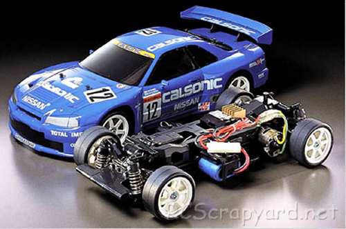 Tamiya Calsonic Skyline GT-R (R34) Complete Kit Chassis