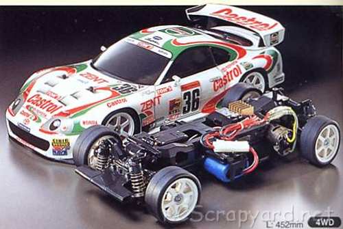 Tamiya Castrol Tom's Supra 2000 Kit Completo Chassis