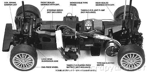 Tamiya Beams Integra Complete Kit Chassis