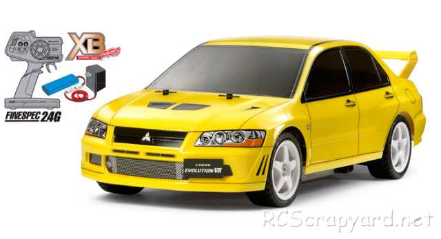 Tamiya XB Mitsubishi Lancer Evo VII - TT-01E # 57845