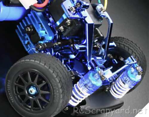 Tamiya M-03R Versión Plateada Azul Chassis