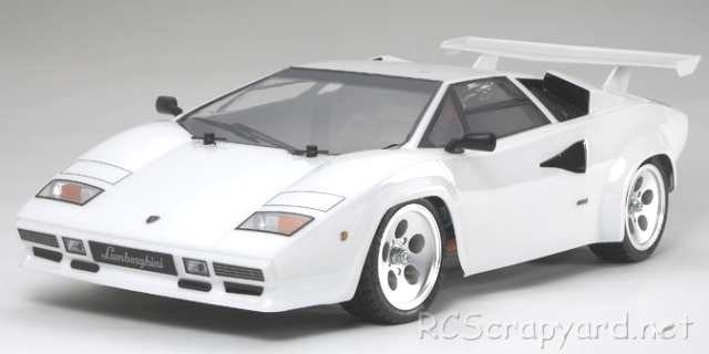 Tamiya Lamborghini Countach - Blanco - TT-01E #84062