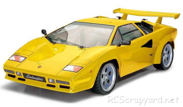 Tamiya Lamborghini Countach - Yellow - TT-01E #84063