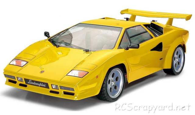 Tamiya Lamborghini Countach - Amarillo - TT-01E #84063