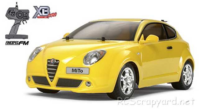 Tamiya XB Alfa Romeo MiTo - Geel - M-05 #84134