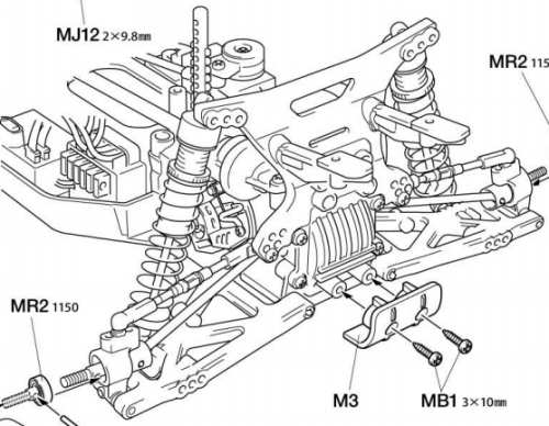 Tamiya DF-03 MS Chassis