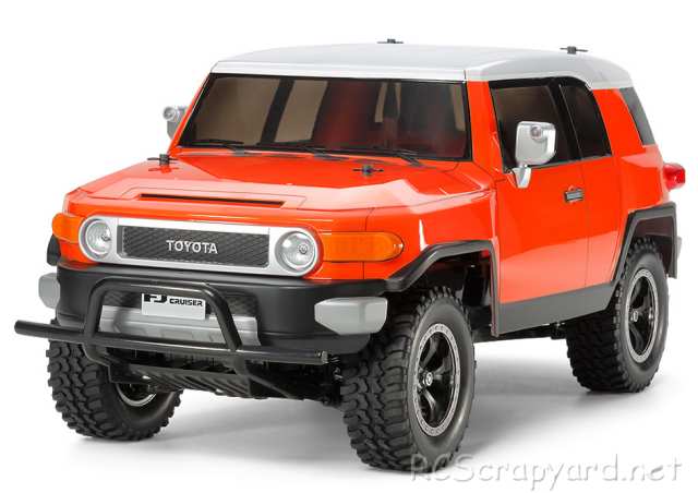 Tamiya Toyota FJ Cruiser - Naranja Cuerpo Pintado - CC-01 #84401