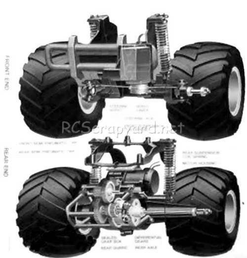 Tamiya QD Quick Drive Monster Truck Chassis