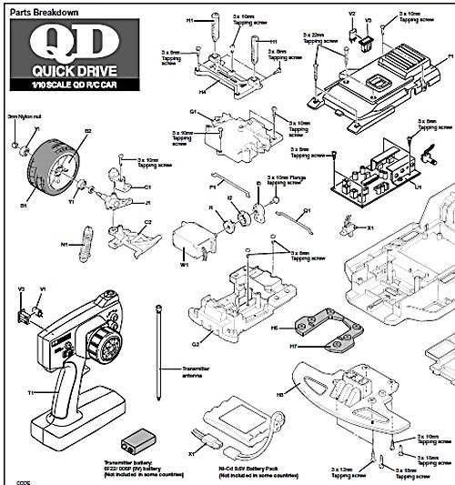 Tamiya QD Quick Drive Turismos Chassis