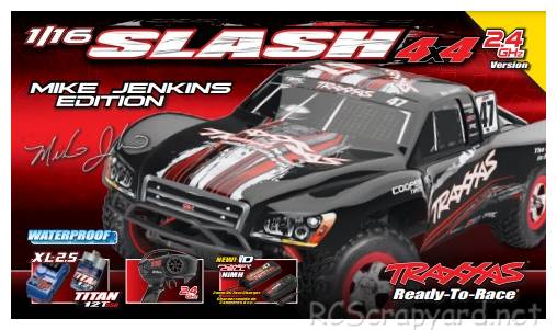 Traxxas Slash VXL 4WD  - Mike-Jenkins - 70054-1 (2015) Box
