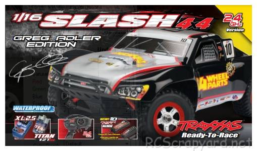 Traxxas Slash VXL 4WD  - Greg-Adler - 70054-1 (2015) Box