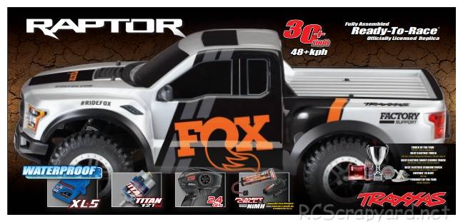 Traxxas 2017 Ford F-150 Raptor Fox Edition Box