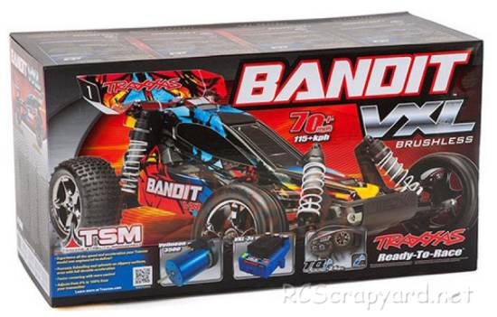 Traxxas Bandit VXL TSM Rock n' Roll - 24076-4 Box