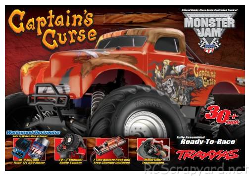 Traxxas Monster Jam - Captain's Curse - 3603G Box