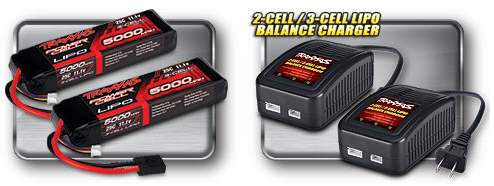 Traxxas 11.1-Volt LiPo Battery Packs and Chargers