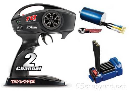 Traxxas TQ 2.4Ghz Radio, VXL-3m ESC and 380 Motor