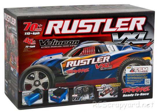 Traxxas Rustler VXL TSM - 37076-3 Box
