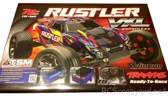 Traxxas Rustler VXL TSM Rock n' Roll - 37076-4 Box