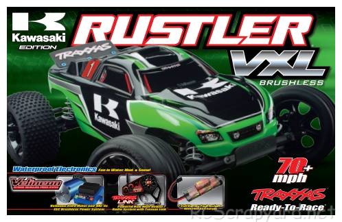 Traxxas Rustler VXL Kawasaki Edition Box