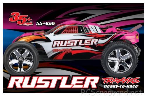 Traxxas Rustler XL-5 Pink Edition - 37054-1P (2016) Box