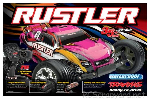 Traxxas Rustler XL-5 Pink Edition - 37054-1P (2016) Box