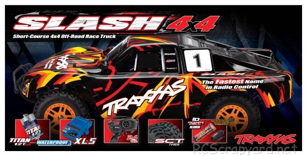 Traxxas Slash 4x4 Brushed - 68054-1 Box