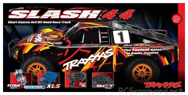 Traxxas Slash 4x4 Brushed - 68054-4 Box