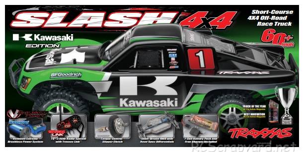 Traxxas Slash 4x4 Kawasaki Edition