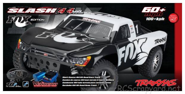Traxxas Slash 4x4 VXL Fox Edition
