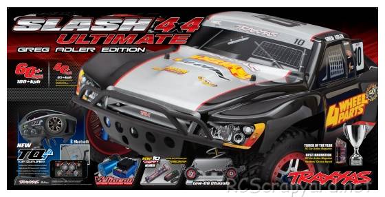 Traxxas Slash 4x4 Ultimate Greg Adler - 68077-1 Box