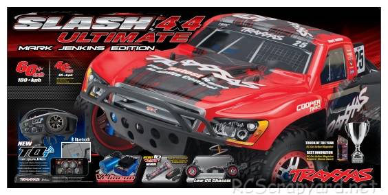 Traxxas Slash 4x4 Ultimate Mark Jenkins - 68077-1 Box