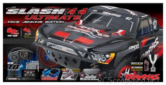 Traxxas Slash 4x4 Ultimate Mike Jenkins - 68077-1 Box