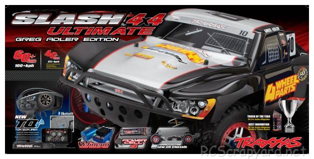 Traxxas Slash 4x4 Ultimate Greg Adler - 68077 Box