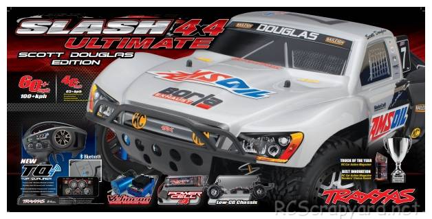 Traxxas Slash 4x4 Ultimate Scott Douglas - 68077 Box