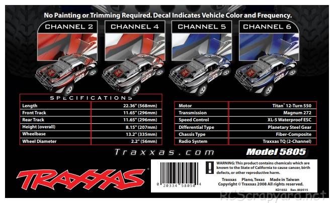 Traxxas Slash (2008) Box