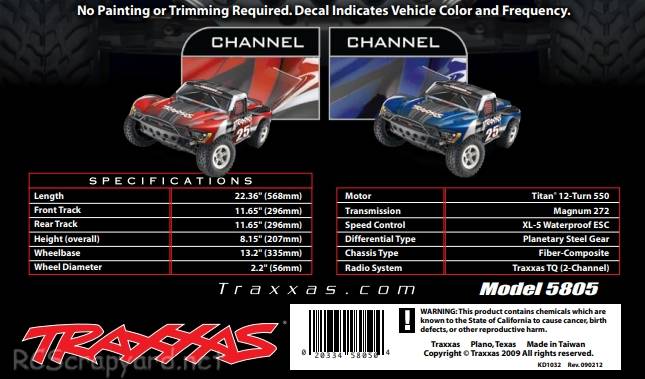 Traxxas Slash (2009) Box