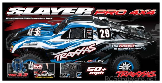 Traxxas Slayer Pro 4x4 TSM - 59076-3 Blue Edition (2015)