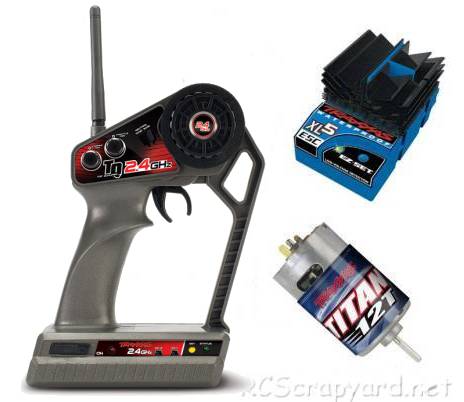 Traxxas TQ 2.4Ghz Transmitter, Titan 12T Motor and XL-5