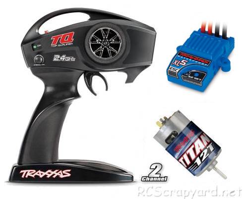 Traxxas TQ 2.4Ghz Transmitter, XL-5 ESC and Titan Motor