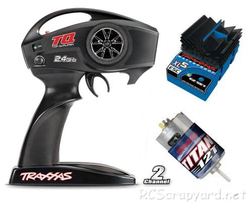 Traxxas TQ 2.4Ghz Transmitter, XL-5 ESC and Titan Motor