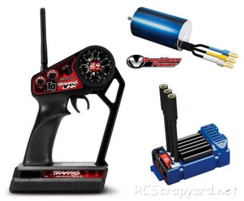 Traxxas TQ 2.4Ghz Radio, VXL-3m ESC and 380 Motor