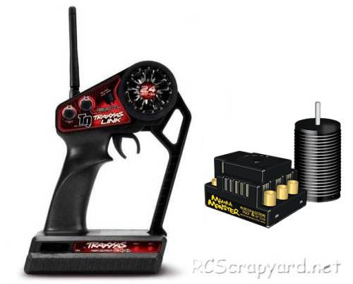 Traxxas TQ Transmitter and Mamba Monster Motor and ESC