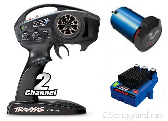 Traxxas TQi 2.4Ghz Transmitter, Velineon VXL-3s ESC and Motor