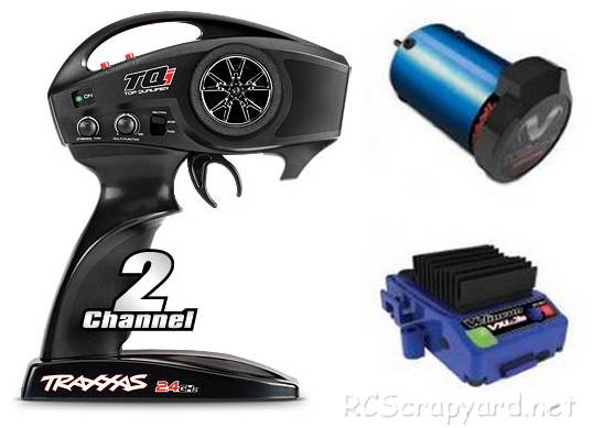 Traxxas TQi 2.4Ghz Transmitter, Velineon VXL-3s ESC and Brushless Motor