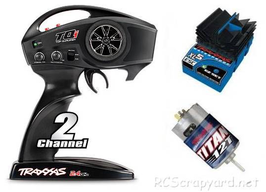 Traxxas TQi 2.4Ghz Transmitter, Titan 12T Motor and XL-5 ESC