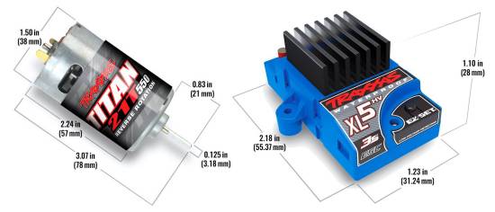 Traxxas XL-5 HV ESC and Titan 21T 550 Motor