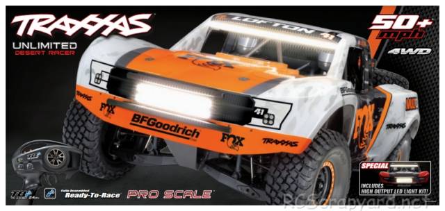 Traxxas Unlimited Desert Racer with LEDs Box